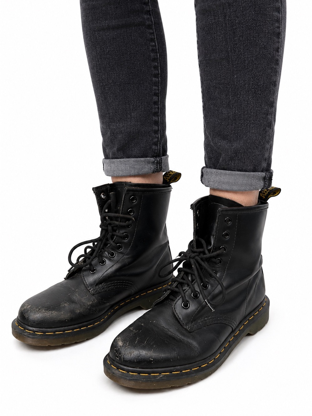 Size 7 (EU 38) Dr. Martens 1460 Women’s Black Leather Combat Boots Classic